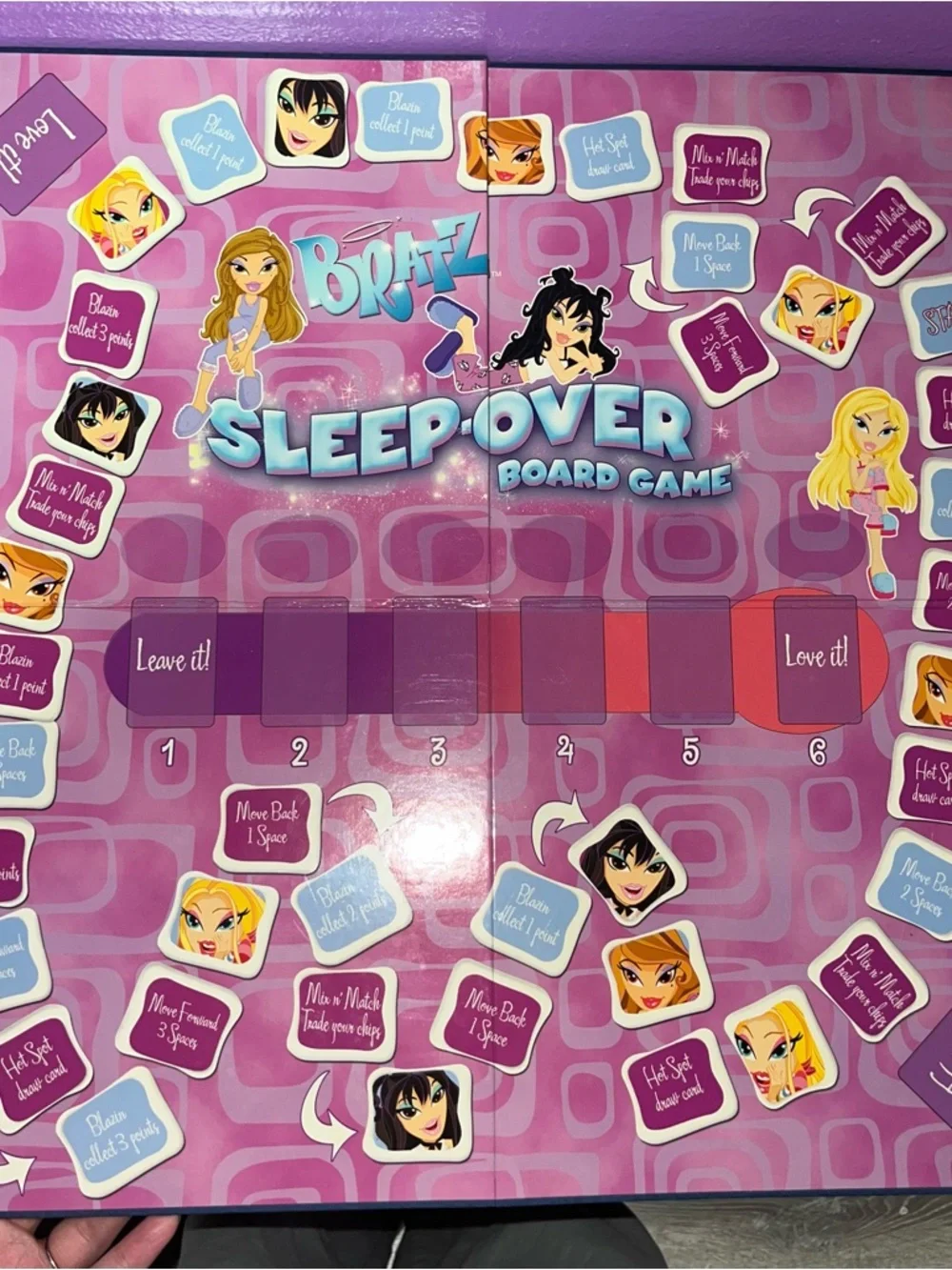 Bratz Sleep Over Board Game MGA Slumber Party Guessing Game
